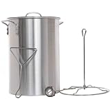 Cajun Cookware Pots With Rack 28 Quart Aluminum Turkey Fry Pot