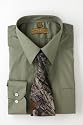 Green Dress Shirt & Mossy Oak BreakupTie Set (Large)