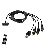 AV TV RCA USB Cable For Samsung Galaxy Tab P1000 Plus AGPtek USB 2.0 All-in-one Card Reader. (For P1000 only. Doesn't work with other Galaxy Tab versions)