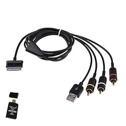 AV TV RCA USB Cable For Samsung Galaxy Tab P1000 Plus AGPtek USB 2.0 All-in-one Card Reader. (For P1000 only. Doesn't work with other Galaxy Tab versions)