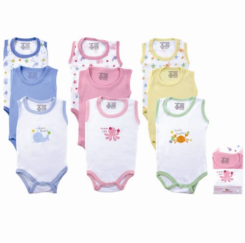 3-Pack Sleeveless Bodysuits