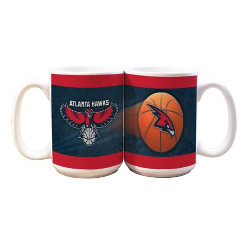NBA Atlanta Hawks 2 Pack 15oz White SportsBall Mug