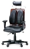 デュオレストチェア 【ハイバック】 ヘッドレスト レザ−張り ハンガ−付 DR-150A ブラック