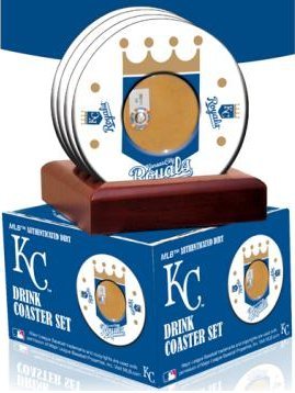 Kansas City Royals unsigned Coasters With Game Used Dirt (Set of 4)- MLB Hologram