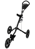 Buy Deluxe Lightweight 3 Wheel Golf Trolley (Black)