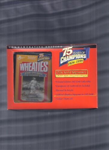 Wheaties 75th 24k Gold Signature Mini Box Collectible - Babe Ruth