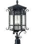Maxim Lighting 30121CDCF 3 Light Scottsdale Post Mount Light