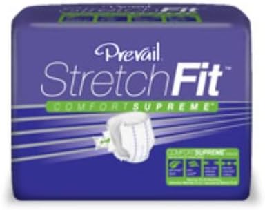 First Qual 16163100 Incontinent Brief Prevail Stretchfit Easy-lock Fasteners (elf) Size A Disposable Maximum Absorbency Sf-a Box Of 96