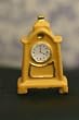 Dollhouse Miniature Yellow Mantle Clock