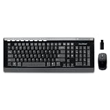 2.4GHz Wireless Keyboard, Optical Mouse and Receiver