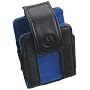 Motorola Black Leather & Blue Mesh Bluetooth Pouch-BLT09