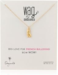Dogeared "Wag" Gold Plated Silver Necklace, 18"