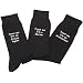Estate Agent Socks - Fun black socks with "Trust me I'm an Estate Agent" slogan embroidered onto each leg of the cotton rich socks. One size - mens shoe 6-11. Perfect humorous Christmas or Birthday gift for an Estate Agent.