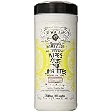 J.R. Watkins Natural All Purpose Wipes, Lemon, 35 Count (Pack of 6)