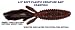 Sporting Goods : 4.5" Soft Plastic Creature Bait - Crawfish (8 Pack) Various Tail Colors