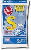 Type S Allergen Hoover Vacuum Cleaner Replacement Bag (3 Pack)