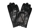 Fownes Men's Cashmere Lined Black Lambskin Leather Gloves