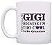 ThisWear Mother's Day Gift for Gigi Too Cool to Be a Grandma Sunglasses Gift 11oz Ceramic Coffee Mug with Handle White