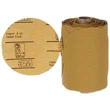 3M  Stikit  Gold Paper Disc Roll 216U, Paper, PSA Attachment, Aluminum Oxide, 5" Diameter, P120 Grit, Gold (Roll of 125)