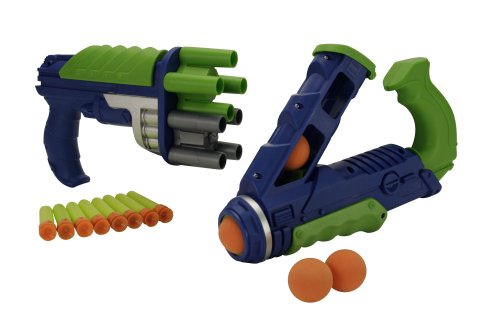 Childrens Toyshop  Toys : Lanard Foam Shooter - Ball Blaster & Over Under Combo Set