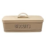 Retro Cream Enamel Biscuits Tin