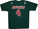 Milwaukee Bucks Sidney Moncrief Throwback T Shirt by Adidas