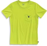 Carhartt WK212 Color Enhanced Short Sleeve Work-Dry T-Shirt Bright Lime Large