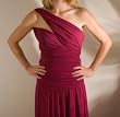 Stephanie Madesh Purple Evening Bridal Gown Dress