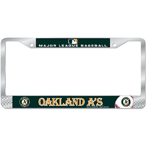 Oakland Athletics MLB Chrome License Plate Frame