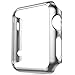 Apple Watch Case, TitanFan [Ultra-Thin] Apple Watch PC Plated Cover Case Slim Premium Super/Exact Fit/Plastic Cover Snap On Hard Protective Case for Apple Watch 42mm All Models (Silver - 42mm)