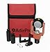 AdirPro Mini Prism System with Center Vial - Heavy Duty Copper-Coated Prism with S-Hook and Bracket - Compatible with Trimble, Sokkia, Topcon, Leica, Nikon, Penta & More