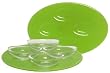 Kiwi Green Oval Layered Glass Tray 11"x8 1/2" with Glass Bowls 4 1/2"x2 1/2"