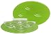 Kiwi Green Oval Layered Glass Tray 11"x8 1/2" with Glass Bowls 4 1/2"x2 1/2"