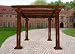Oakland Living 10'x10' Pergola with 20'' Diameter Pole Cast Aluminum Brown
