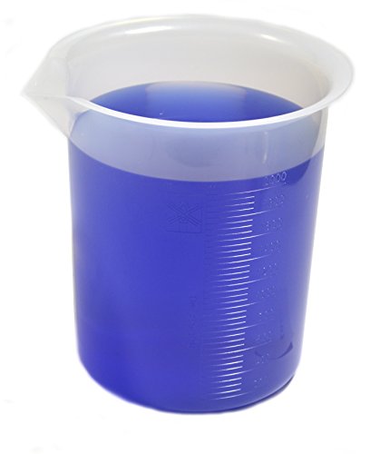 2000mL Plastic Beaker - Premium Polypropylene, 50ml Graduations - Autoclavable