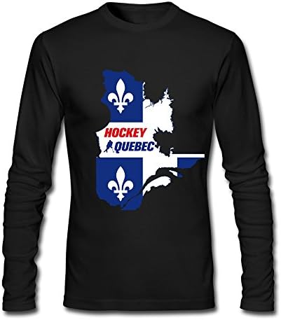 Hockey Bid Franchise Quebec City T-shirt Long-Sleeve Black For Men
