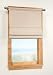 Twill Rod Pocket Roman Window Shade in Neutral Colors