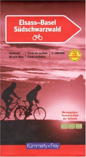 City Travel Guides Discounted  Livres : Carte routière et touristique : Alsace - Bâle - Forêt noire (cyclo tourisme)