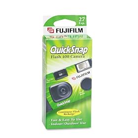 Click here to buy ~:~ FUJI PHOTO FILM USA, INC. ~:~ 35mm QuickSnap Single Use Camera, 400 ASA by Fuji.