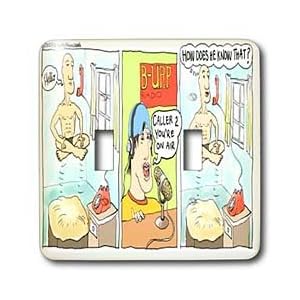 Londons Times Funny Society Cartoons - Metaphysical Talk Radio - Light Switch Covers -... by 