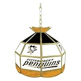 NHL Pittsburgh Penguins stained glass Tiffany lamp - 16-inch
