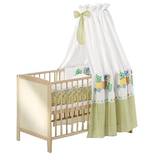 Schardt 030070001 - Schardt / Kinderbett Felix / 60x120 cm / mit Sperrholzfüllung / natur lackiert (Himmel und Bettzeug nicht im Lieferumfang enthalten)