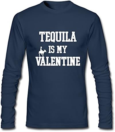 Man's Tequila Is My Valentine Day Long-sleeve Shirt Pre-cotton Apparel