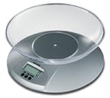 Salter, Silver Kitchen Bowl Scale With Timer And Clock