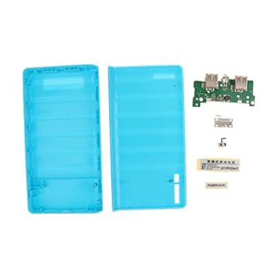 Blue-20000mah Power Bank Case Kit 6x18650 Battery Charger PCBA DIY