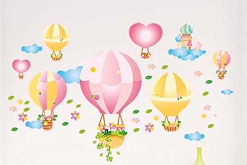 Nursery Wall Decals, Wall Stickers, Nursery Hot Air Balloon Wall Decoration, Nursery Wall StickersStickers