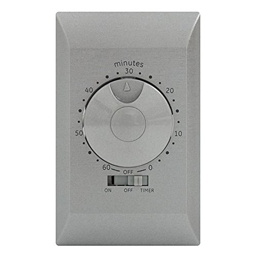 (Silver) Wall Mechanical Timer GE Auto ShutOff Timer 60 Minute