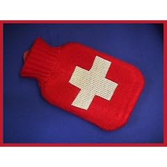 W�rmflasche Elch Elchmotiv Rentier Strick �berzug f�r 1 L W�rmetherapie NEU