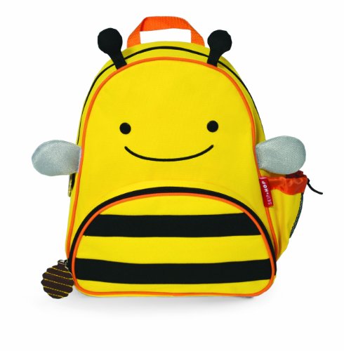 Skip Hop Zoo Pack Little Kid Bee Backpack, Yellow/Black