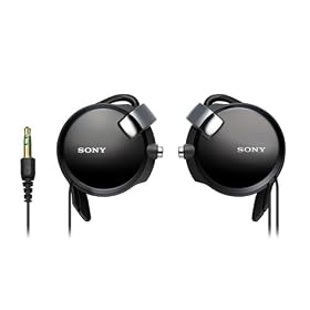Sony MDRQ68LW Clip-On Headphones (Black) by Sony